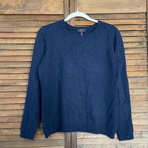 Navy Blue Cashmere Sweater Women’s Large
